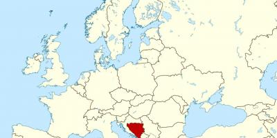 Kartta Bosnia sijainti maailmassa