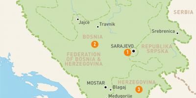 Kartta sarajevo Bosnia